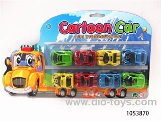 pull back car in blister card