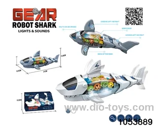 Electric Megalodon with lights and music in display box