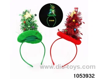 Christmas Hair Clip Headband（with light）in opp bag