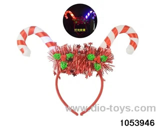 Christmas Hair Clip Headband（with light）in opp bag