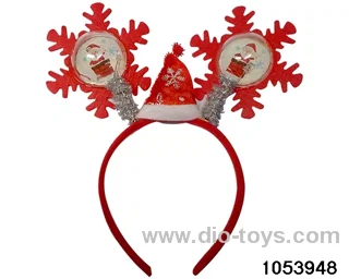 Christmas Hair Clip Headband（with light）in opp bag