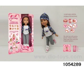18 inch jointed doll in window box