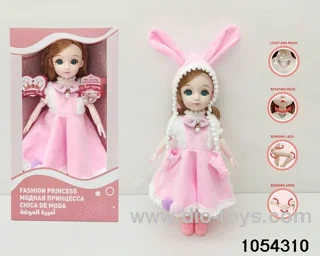 12 inch 11 jointed doll in window box