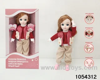 12 inch 11 jointed doll in window box