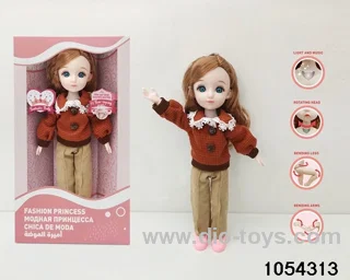 12 inch 11 jointed doll in window box