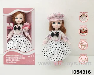 12 inch 11 jointed doll in window box