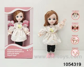 12 inch 11 jointed doll in window box