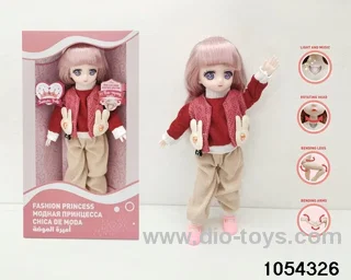 12 inch 11 jointed doll in window box