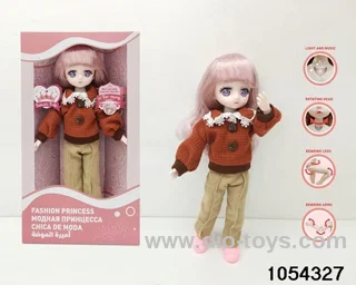 12 inch 11 jointed doll in window box