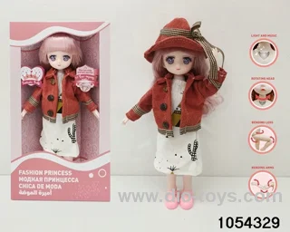 12 inch 11 jointed doll in window box