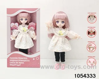 12 inch 11 jointed doll in window box