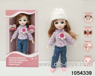 12 inch 11 jointed doll in window box