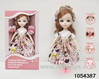 12 inch 11 jointed doll in window box
