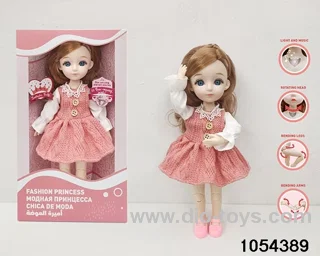12 inch 11 jointed doll in window box