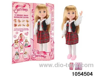 18 inch fully articulated doll in window box