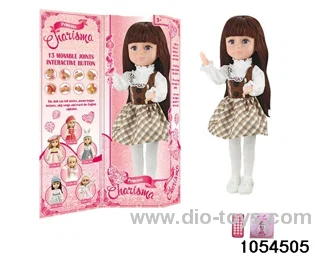 18 inch fully articulated doll in window box