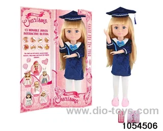 18 inch fully articulated doll in window box
