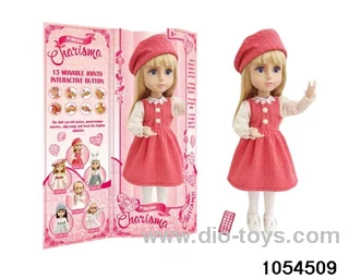 18 inch fully articulated doll in window box