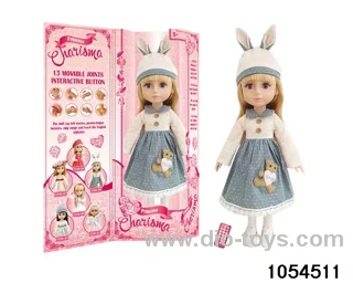 18 inch fully articulated doll in window box