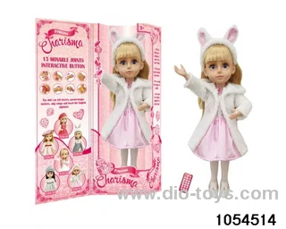 18 inch fully articulated doll in window box