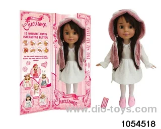 18 inch fully articulated doll in window box
