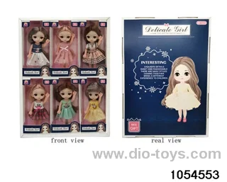 6 inch doll in 6pcs window box
