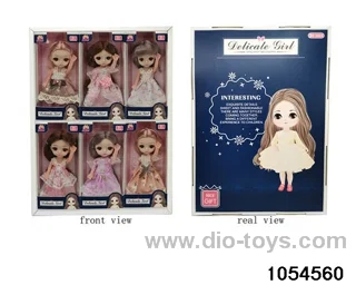6 inch doll in 6pcs window box