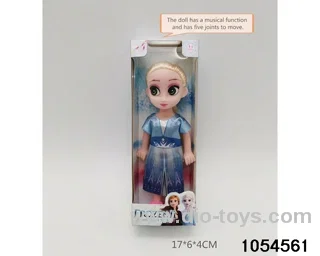 6 inch 5 joints musical function doll in window box