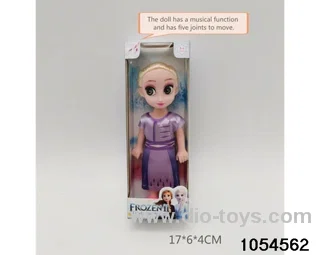 6 inch 5 joints musical function doll in window box