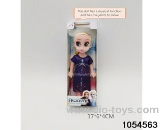 6 inch 5 joints musical function doll in window box