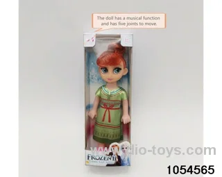 6 inch 5 joints musical function doll in window box