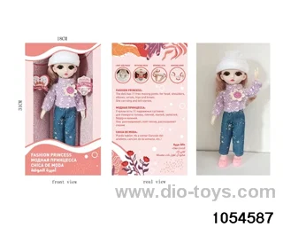 12 inch 11 jointed doll in window box
