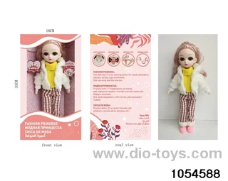 12 inch 11 jointed doll in window box
