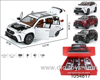 1:64 free wheel alloy car with light/sound(8pcs/box)