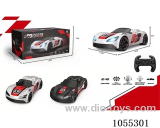 rc stunt car with spray