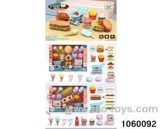 hamburger dessert in color box
