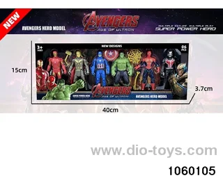 Avengers Character Figurine Set in window box