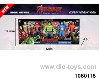 Avengers Character Figurine Set included battery