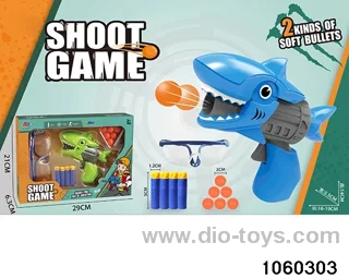 2-in-1 softball gun + ping-pong gun in window box