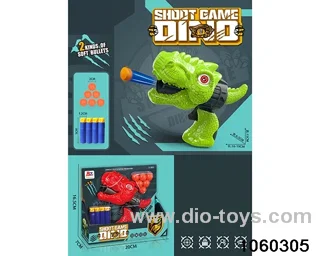 2-in-1 softball gun + ping-pong gun in display box