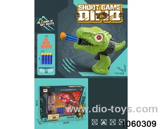 2-in-1 softball gun + ping-pong gun in window box