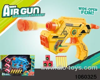 Softball gun set in window box