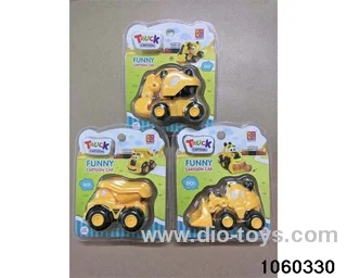 pull back car set in clam shell