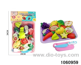 12pcs Fruit and Vegetable Toys in pvc bag