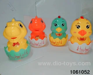 Pull-wire light chicks/dinosaurs in opp bag