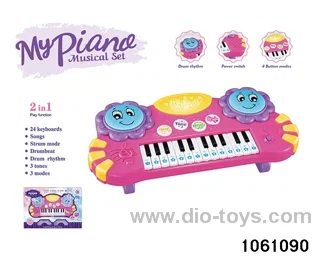 electronic organ in window box
