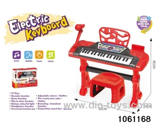 37-key electronic keyboard in window box