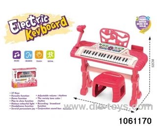 37-key electronic keyboard in window box