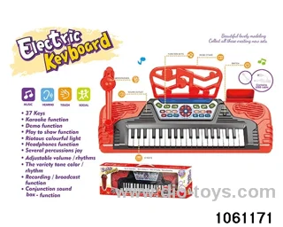 37-key electronic keyboard in window box