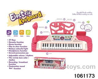 37-key electronic keyboard in window box